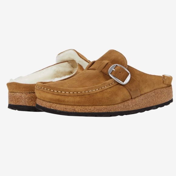 Birkenstock Buckley Shearling Tea Clogs 6